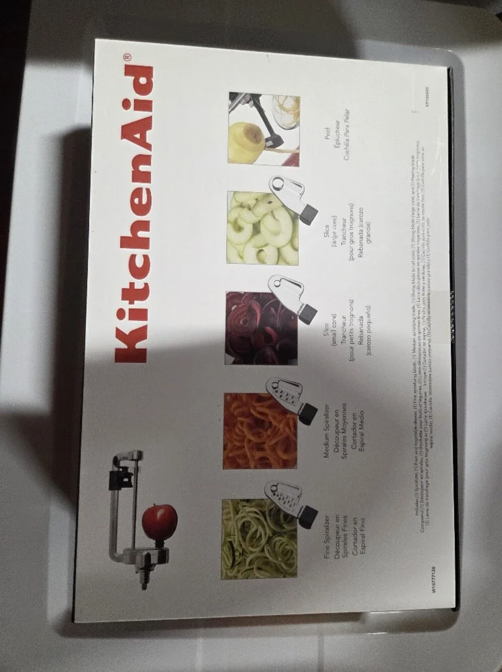 KitchenAid Spiralizer Attachment - Chrome and Red Logo